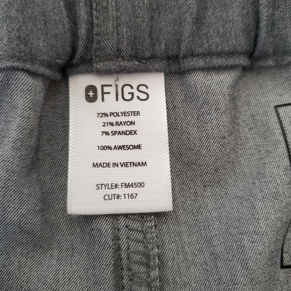 FIGS Men's Scrub Pants Technical Collection Gray Medical Nurse Size 2XL